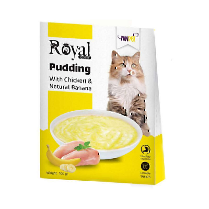 پودر پودینگ با طعم مرغ و موز مخصوص گربه رویال کوکو