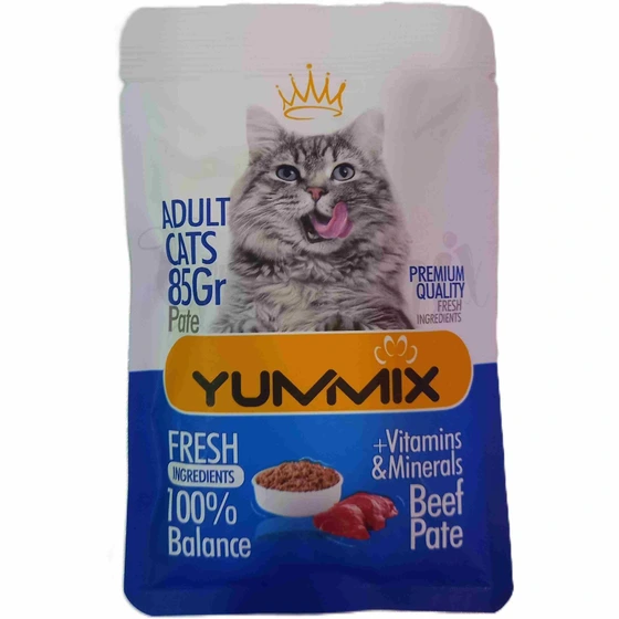 پوچ پته گوشت مخصوص گربه یامیکس 85گرمی