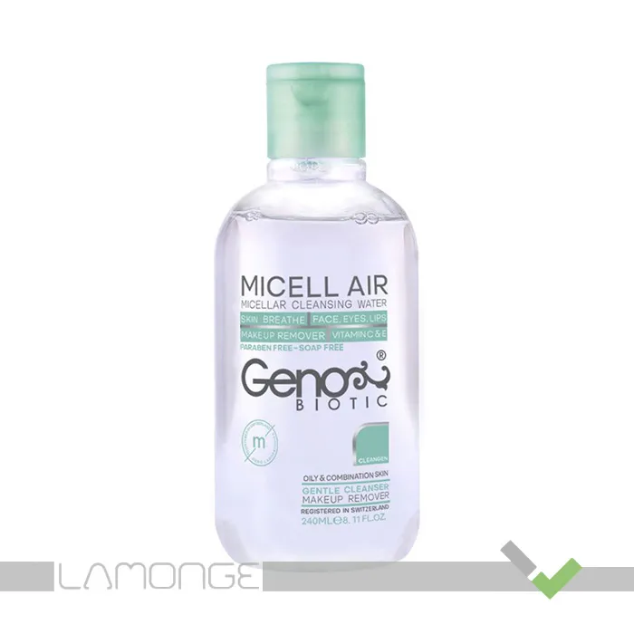 محلول پاک کننده آرایش مناسب چرب و مختلط صورت-لب و دور چشمGeno Biotic